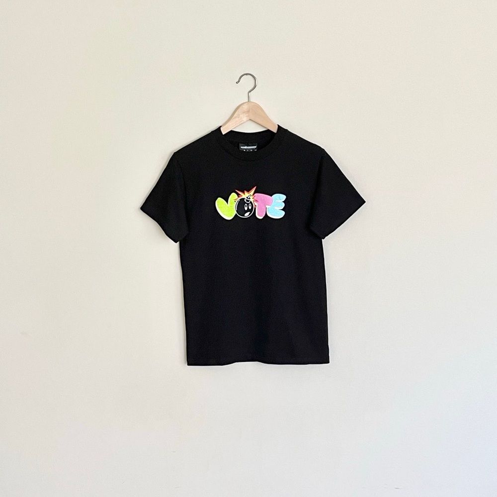 NEW The Hundreds VOTE Graphic Font Black T Shirt Men’s size Small
